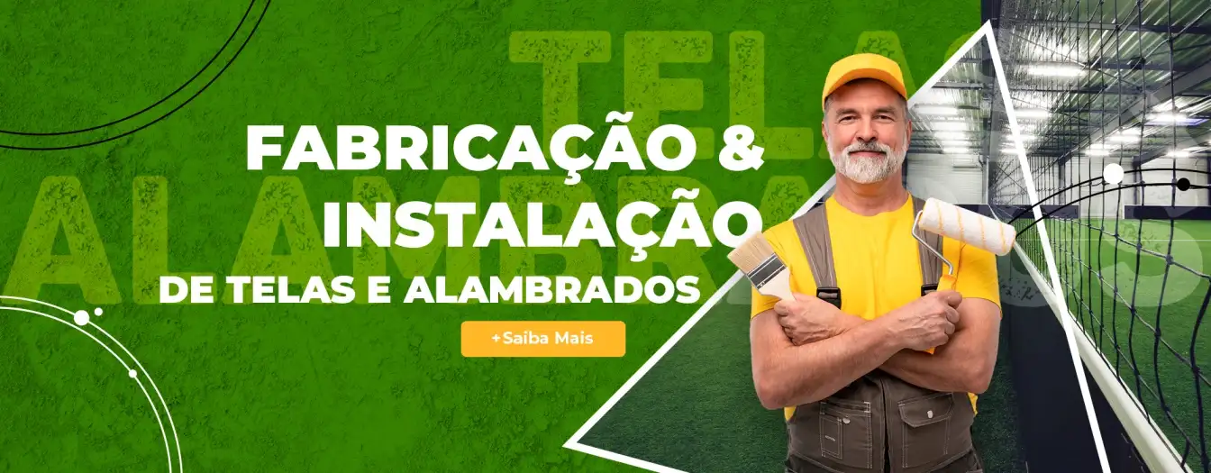 Fabricação e Instalação de Telas e Alambrados